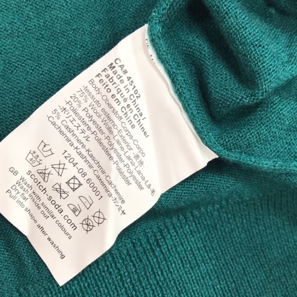 Scotch & Soda Wool & Cashmere Blend V-Neck Sweater - Picture 3 of 4